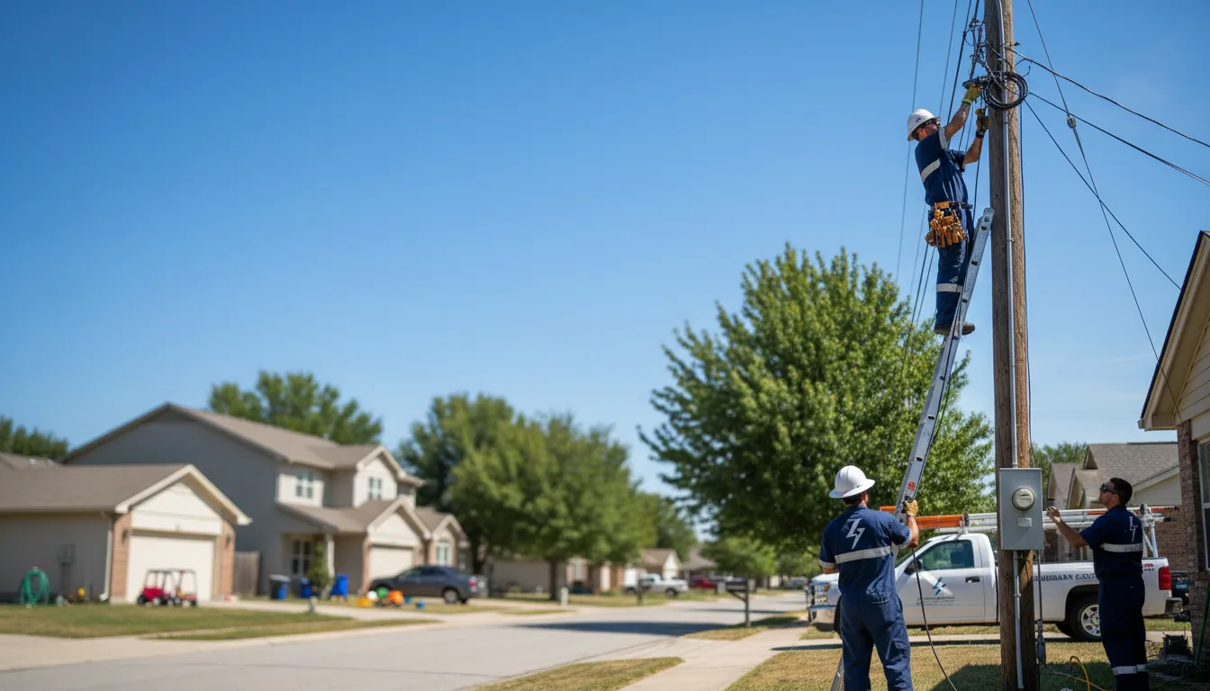 Residential electrician providing installation services in Poynette, WI